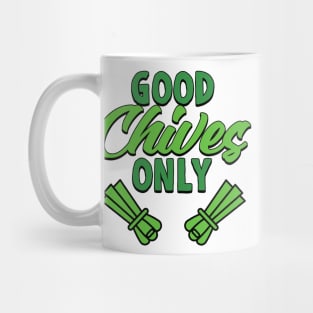 Good Chives Only Gardening Gift with Good Vibes Mug